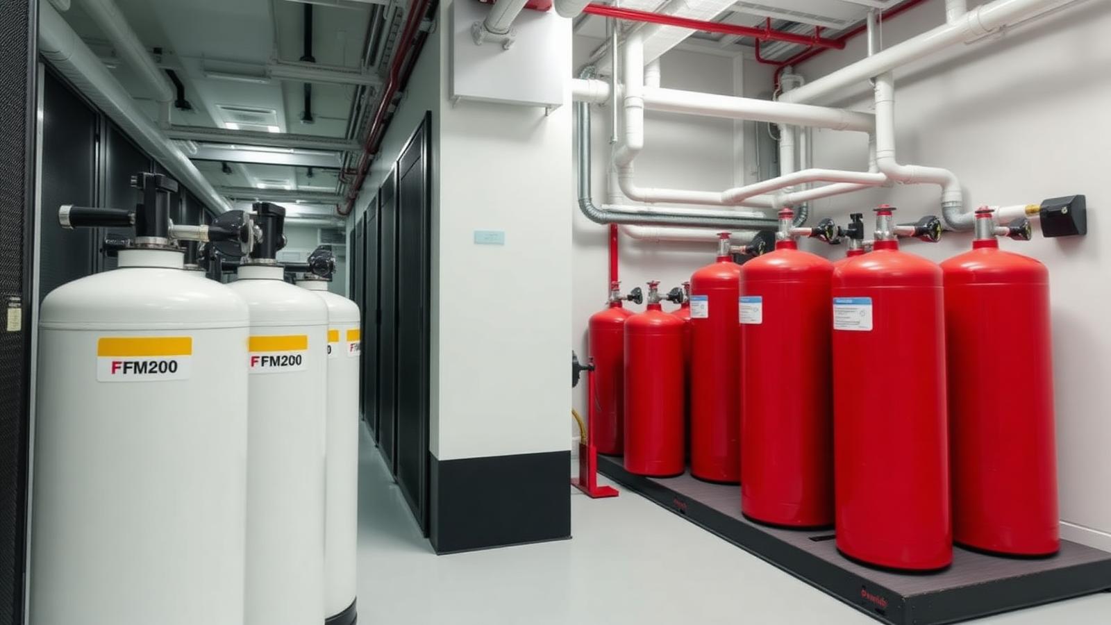 Tabung FM200 clean agent suppression system